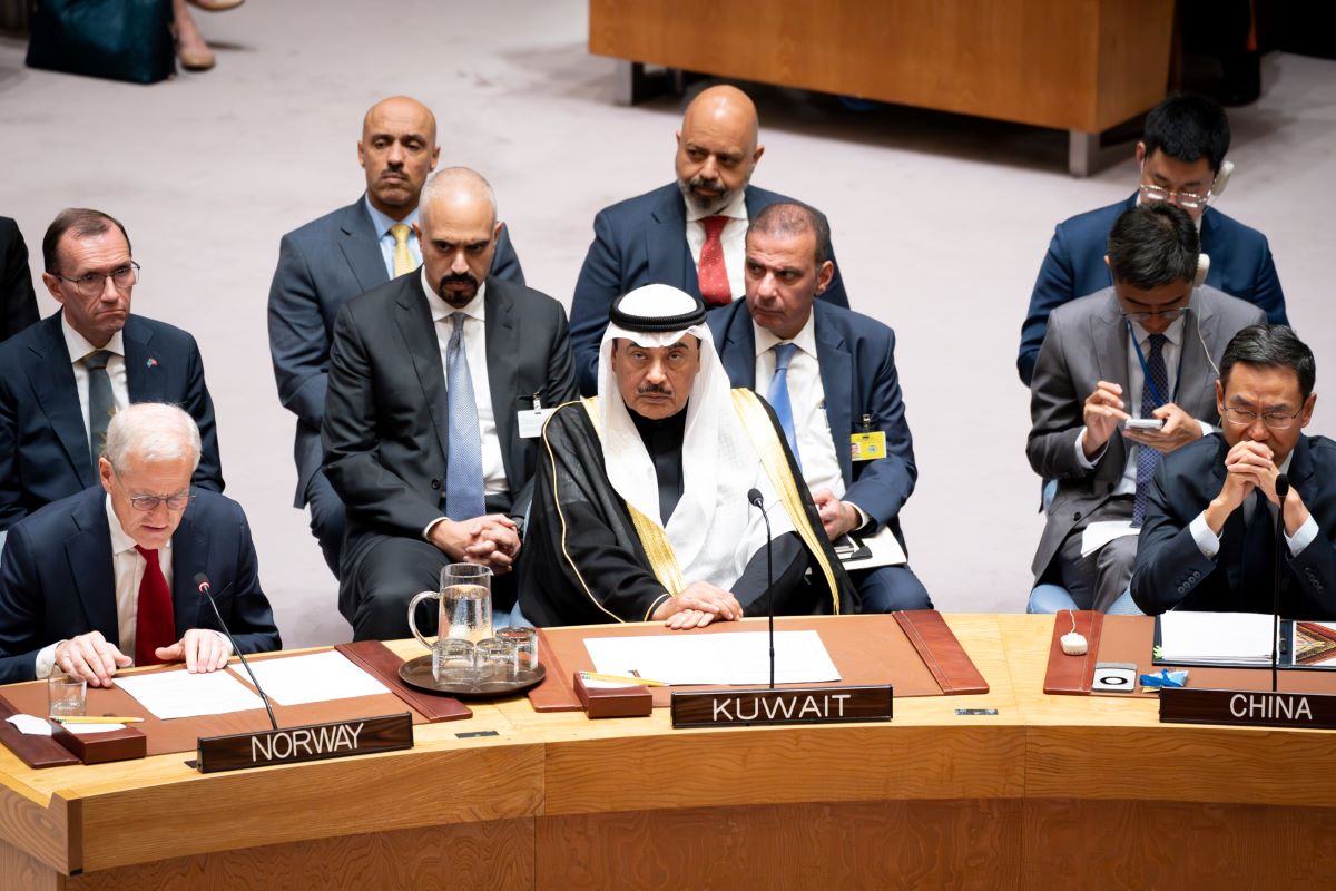 
                                                ممثل سمو أمير البلاد سمو ولي العهد يلقي كلمة نيابة عن دول مجلس التعاون لدول الخليج العربية في جلسة طارئة لمجلس الأمن
                                            