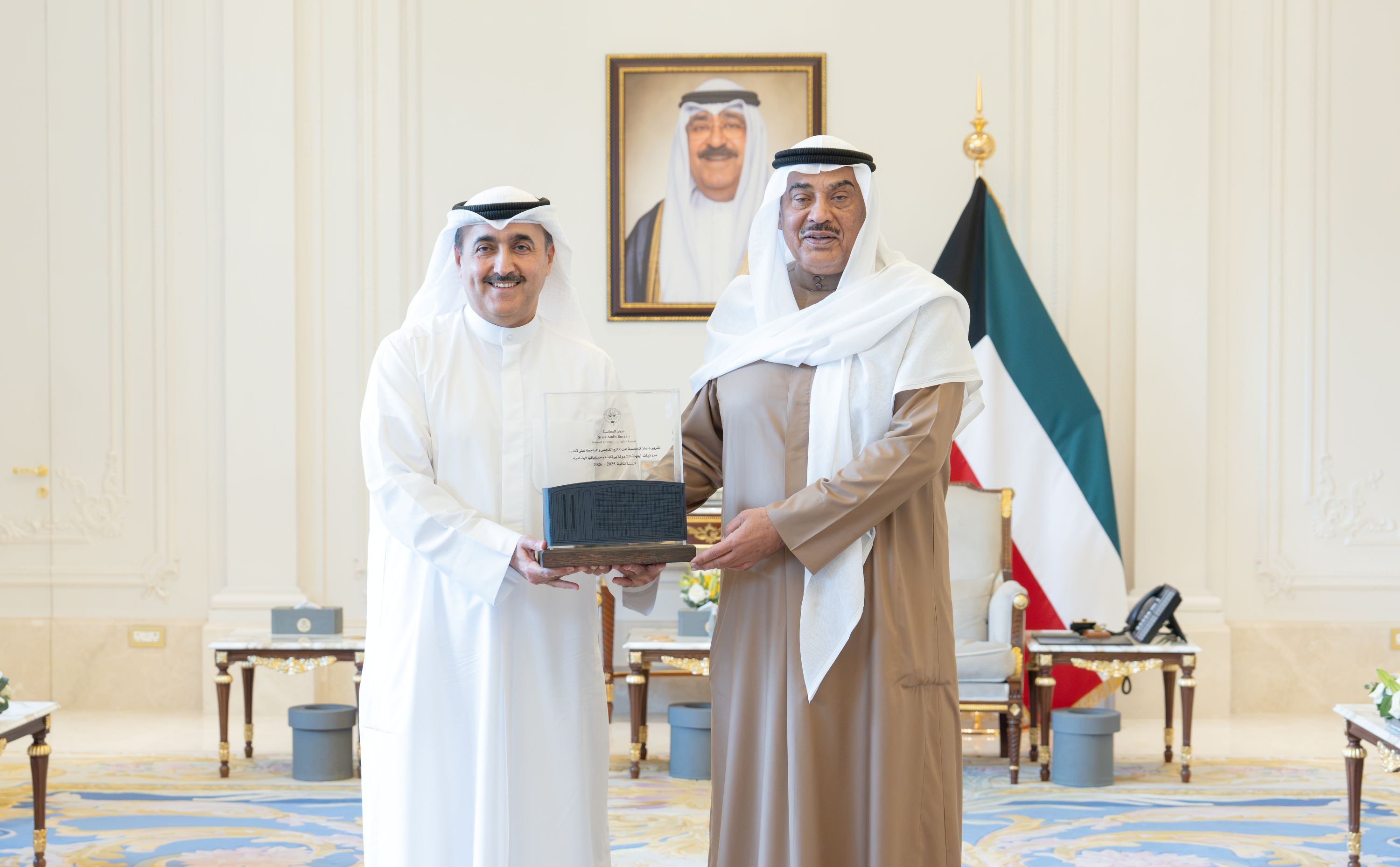 سمو ولي العهد يستقبل رئيس ديوان المحاسبة