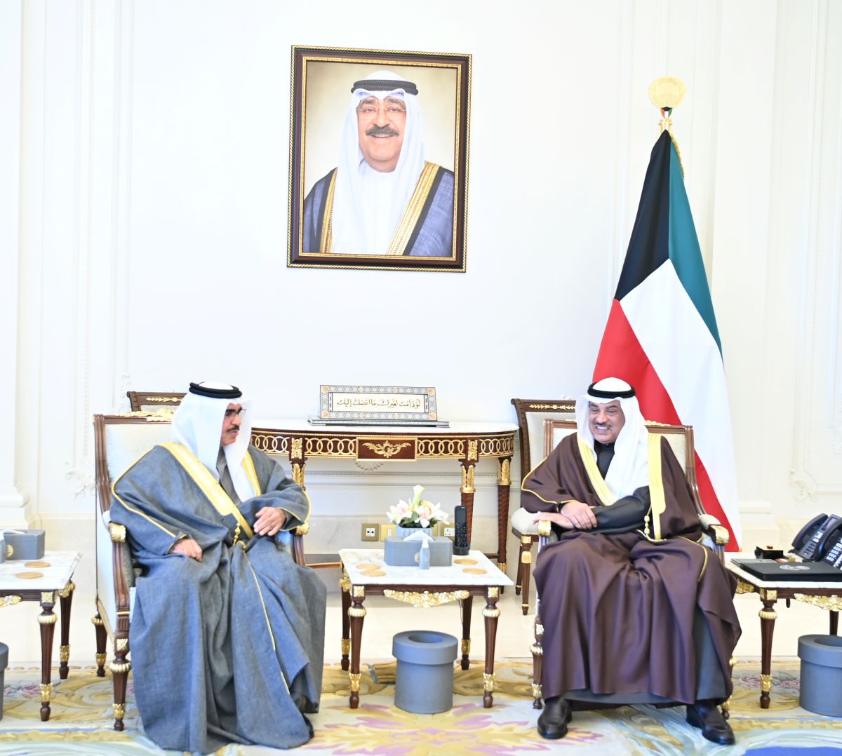 سمو ولي العهد يستقبل النائب الاول لرئيس مجلس الوزراء ووزير الداخلية ووزير الداخلية البحريني