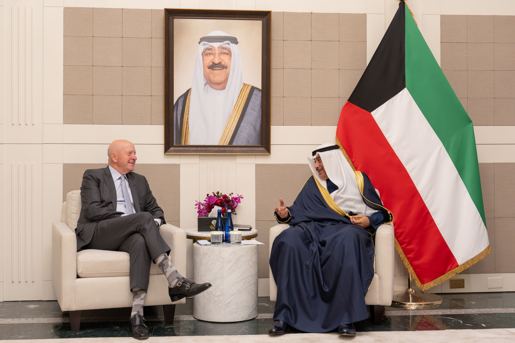 ممثل سمو أمير البلاد يستقبل الرئيس التنفيذي لشركة غولدمان ساكس على هامش أعمال الأسبوع رفيع المستوى للدورة الـ81 للجمعية العامة للأمم المتحدة